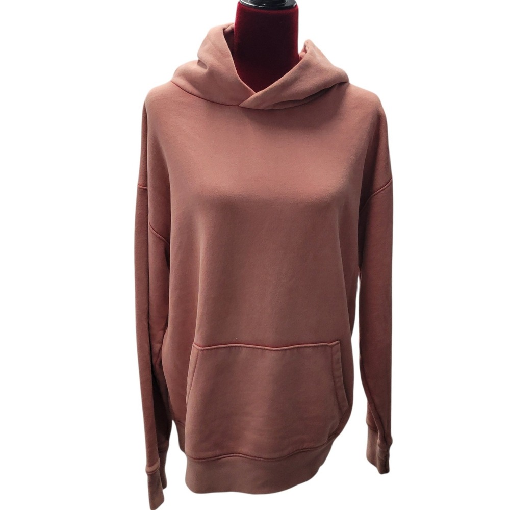 Abercrombie Fitch‎ Relaxed Soft Fleece Pullover Hoodie Rose Sz Med E477